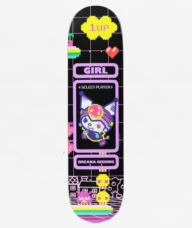 Girl x Sanrio Geering Kawaii Arcade 8.0" Skateboard Deck